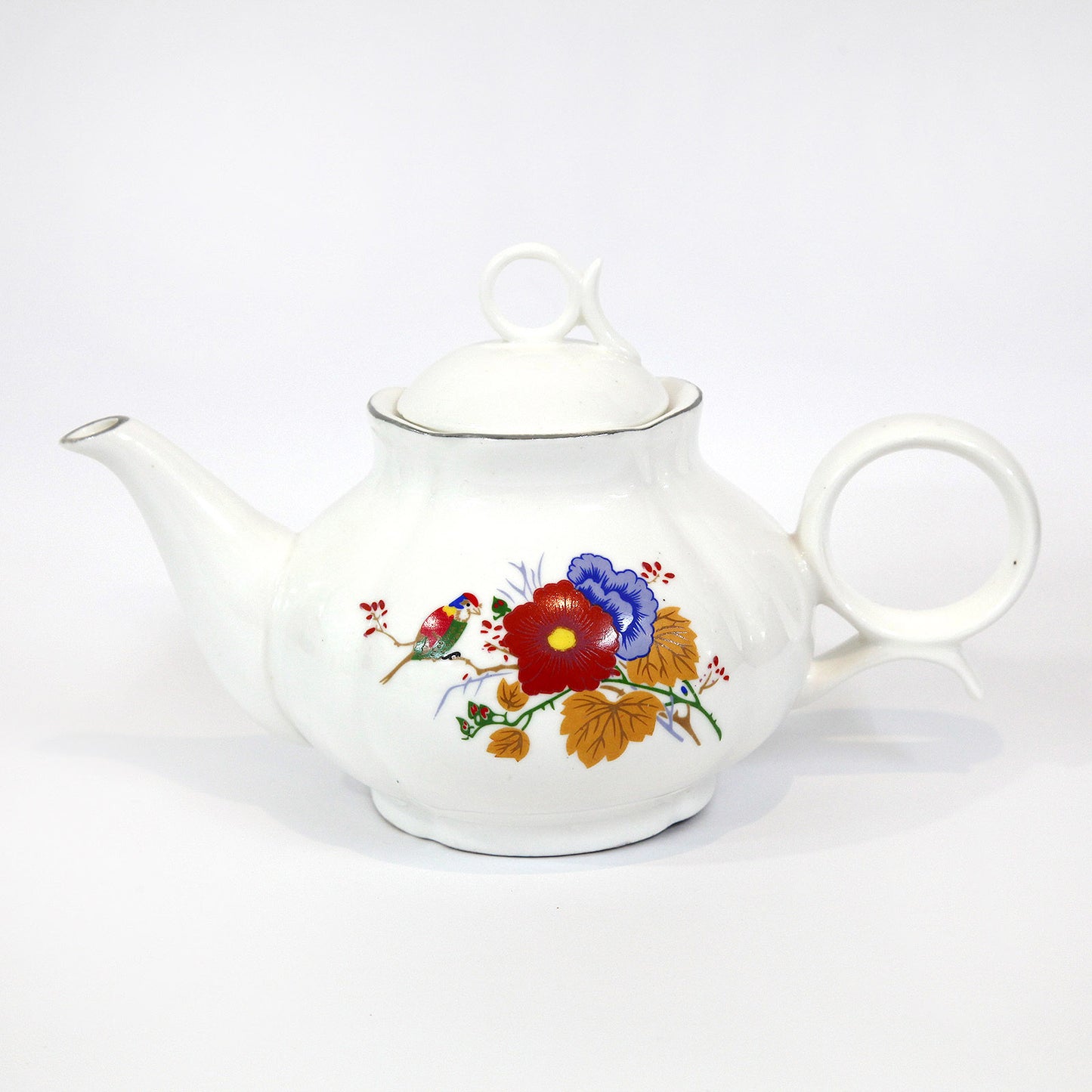 お茶セット(鳥と花)