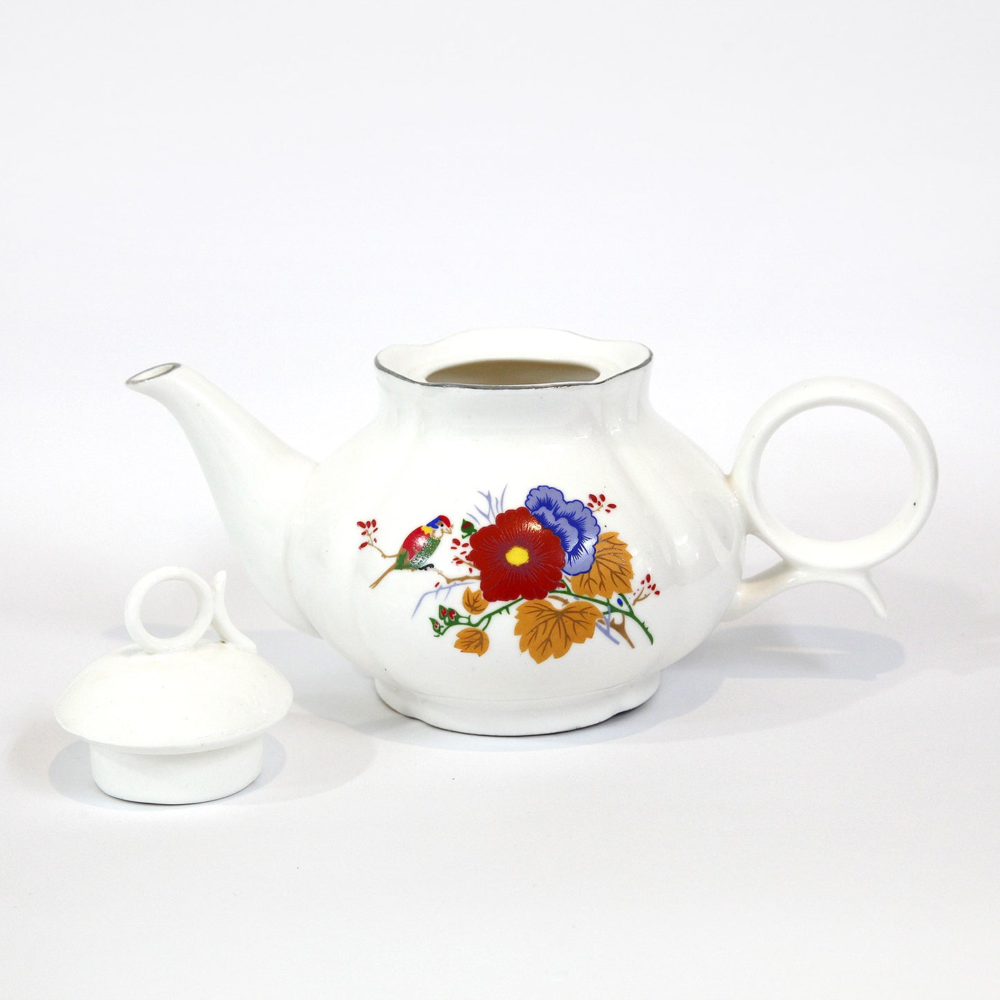 お茶セット(鳥と花)