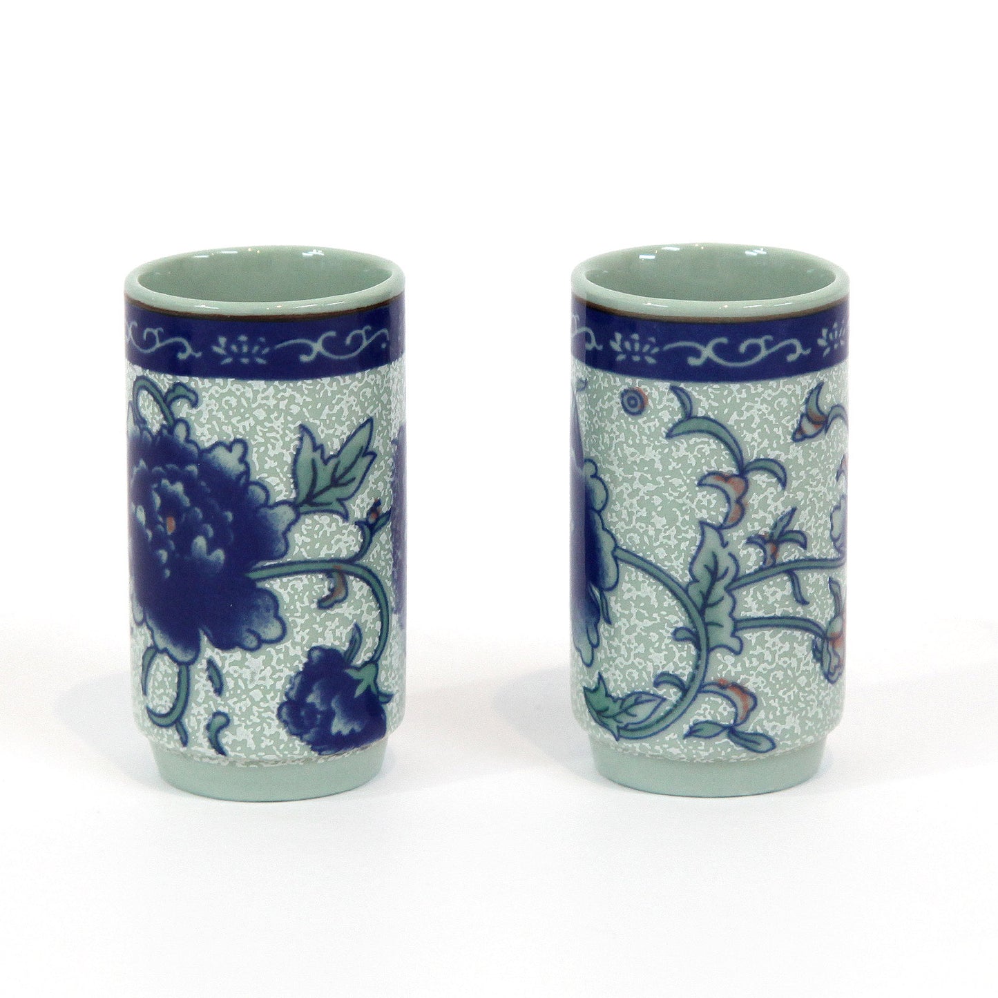 香杯・青い花6個セット