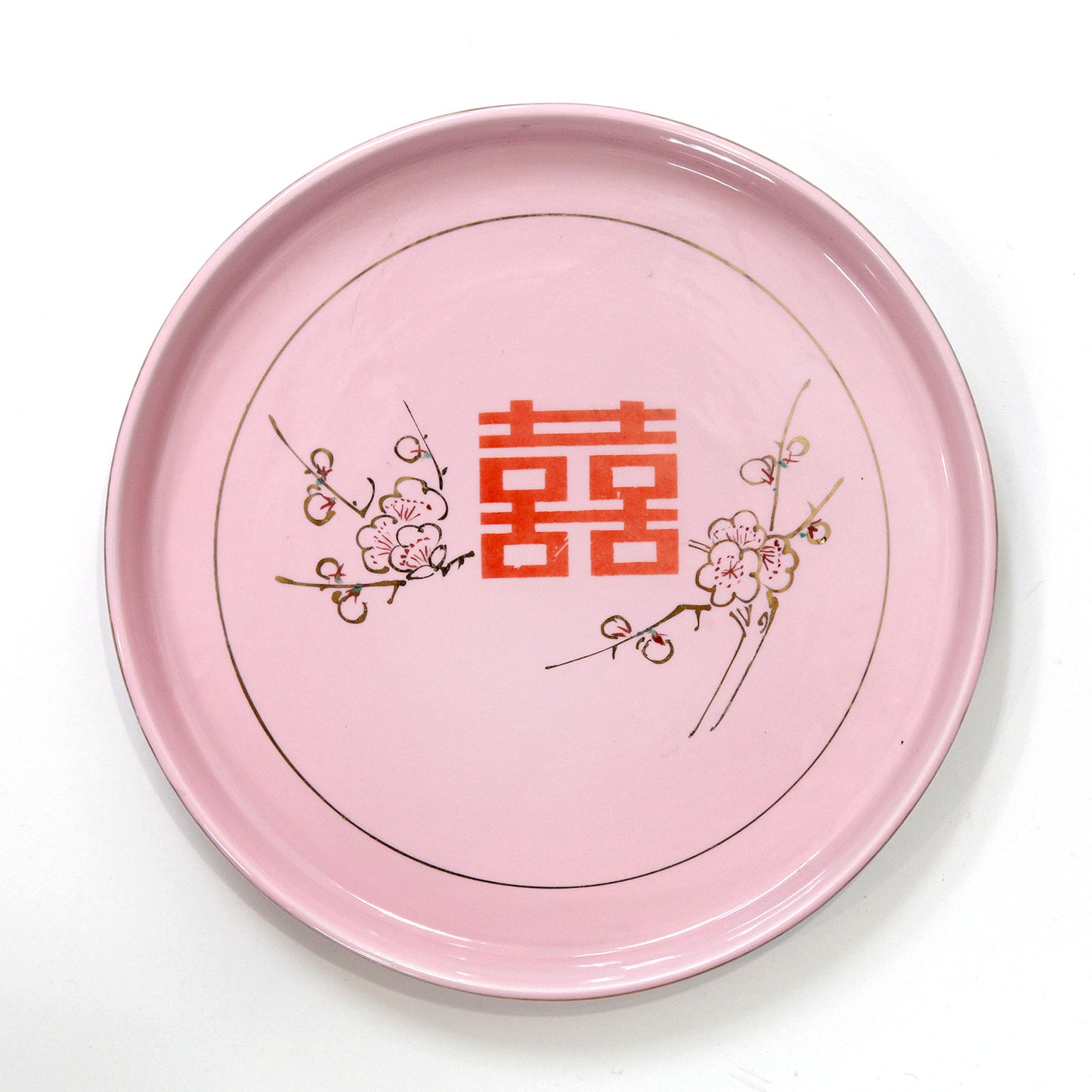 ダブルハピネスお茶セット|皿・茶壺・カップ4個付き