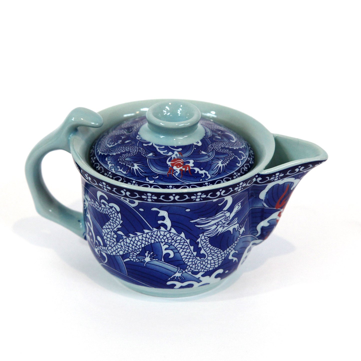 龍柄 急須、茶海&茶杯(8個)セット