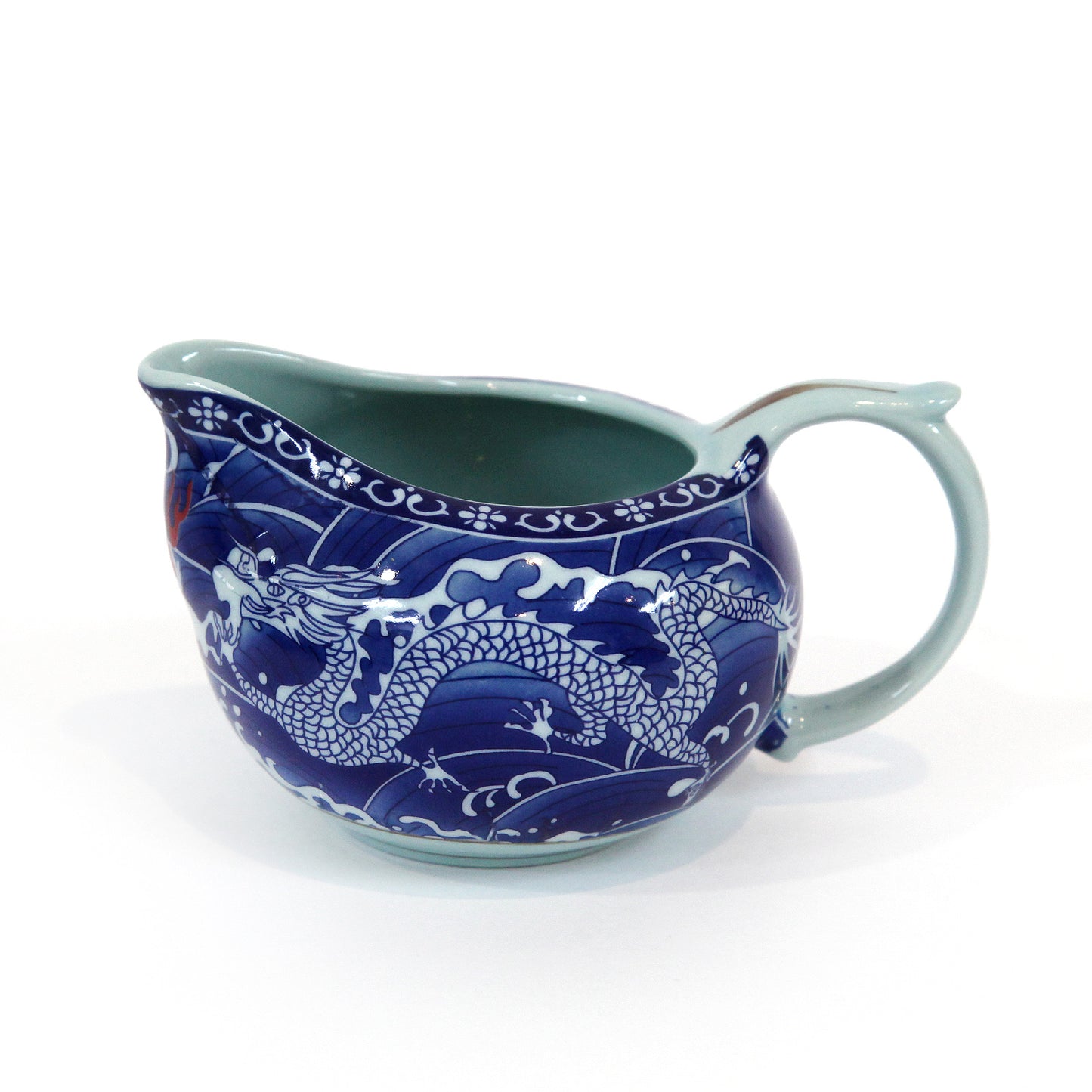 龍柄 急須、茶海&茶杯(8個)セット