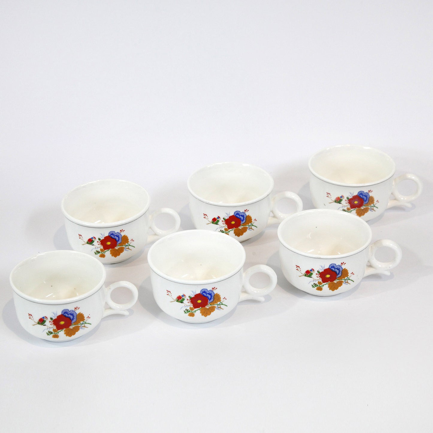 お茶セット(鳥と花)