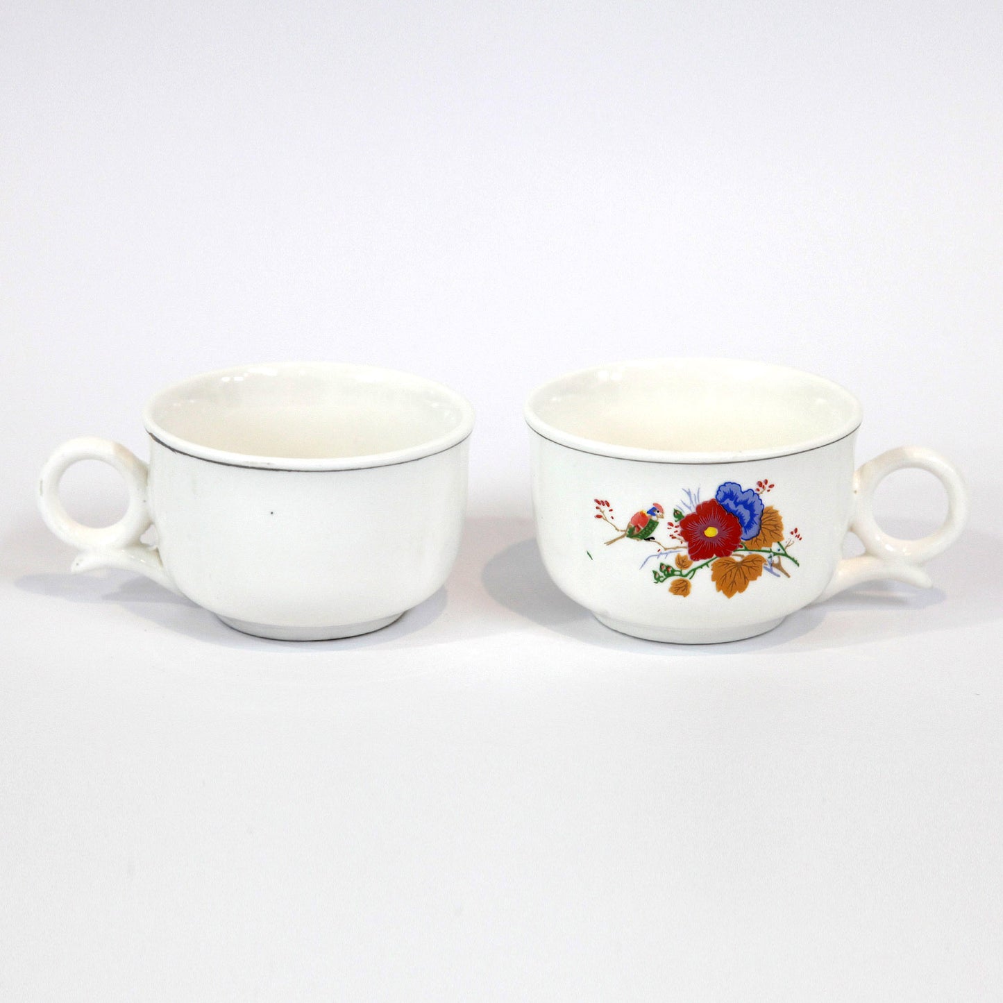お茶セット(鳥と花)