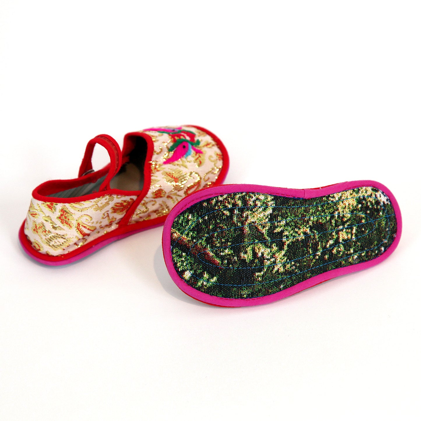 飾り用子ども布靴・虎頭靴(刺繍ハンドメイド)