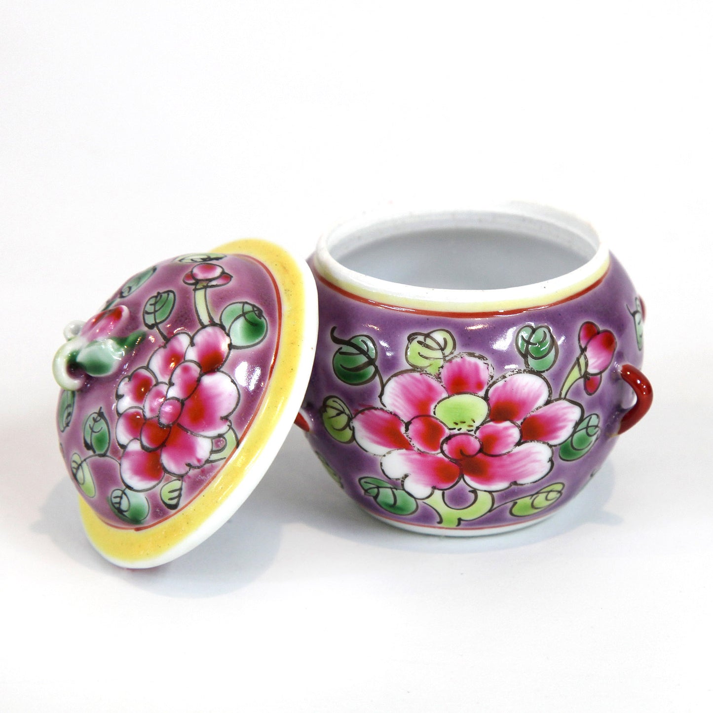 シンガポール・プラナカン雑貨 小物入れ・紫