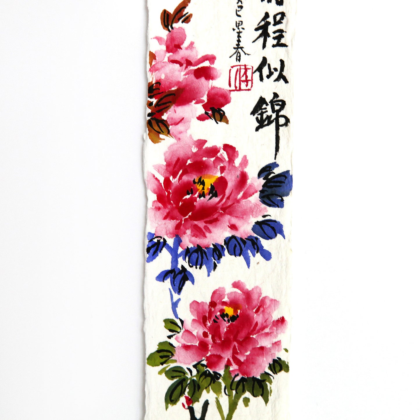 ハンドメイドのしおり・芍薬