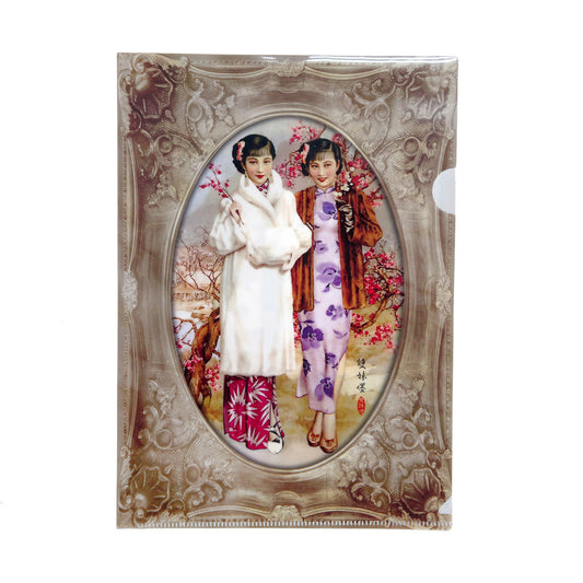 クリアファイル・双子美人