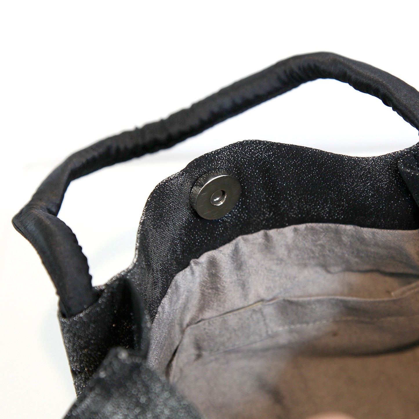 【チャイトロオリジナル】布バッグ|ブラック&シルバー