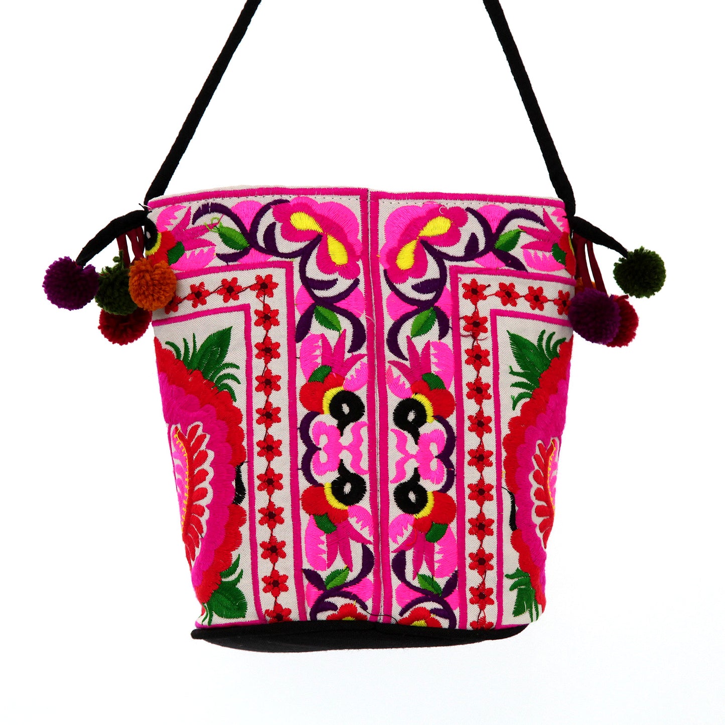 【タイ製】少数民族の刺繍ショルダーバッグ