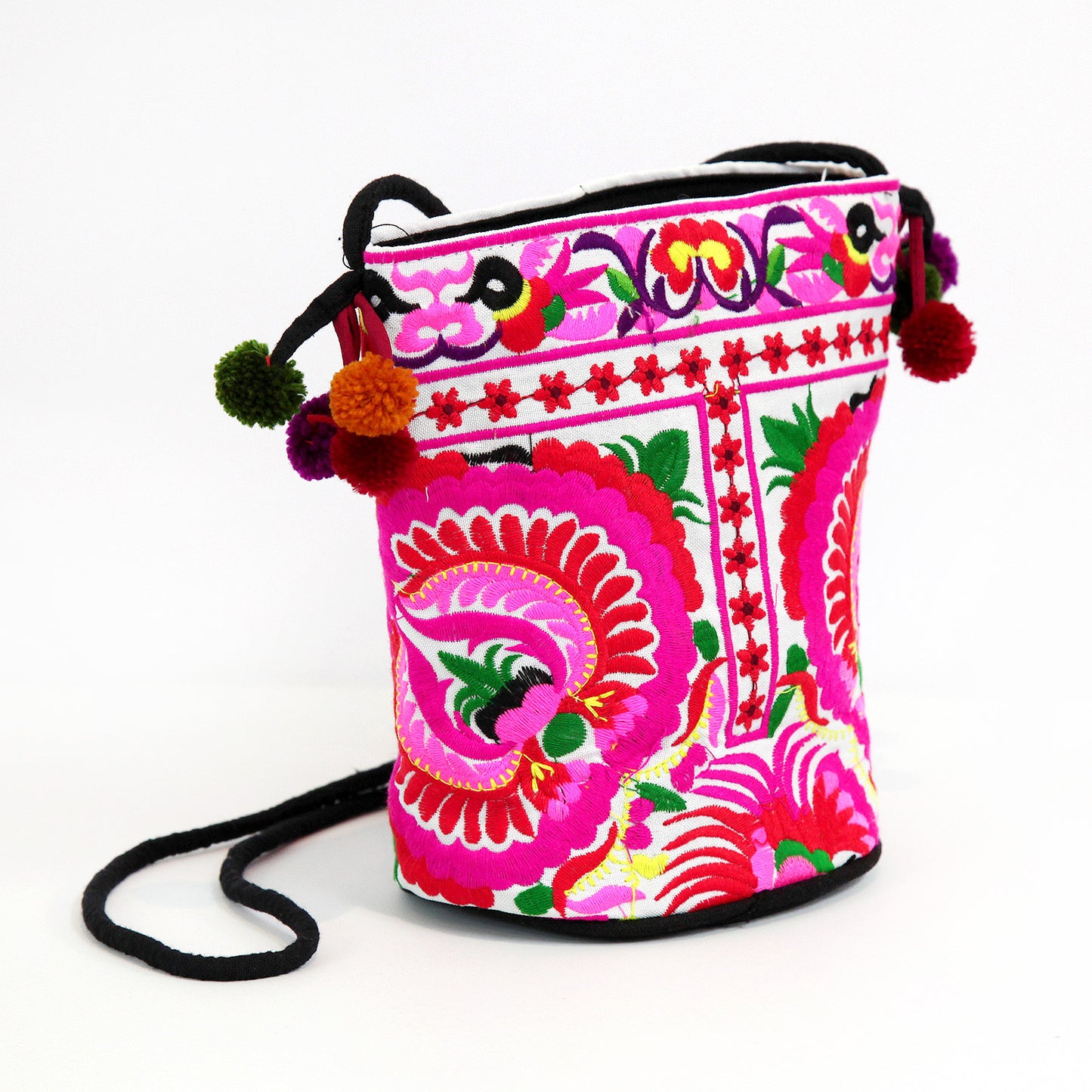 【タイ製】少数民族の刺繍ショルダーバッグ