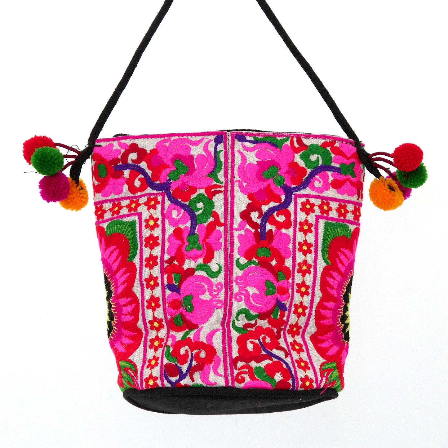 【タイ製】少数民族の刺繍ショルダーバッグ