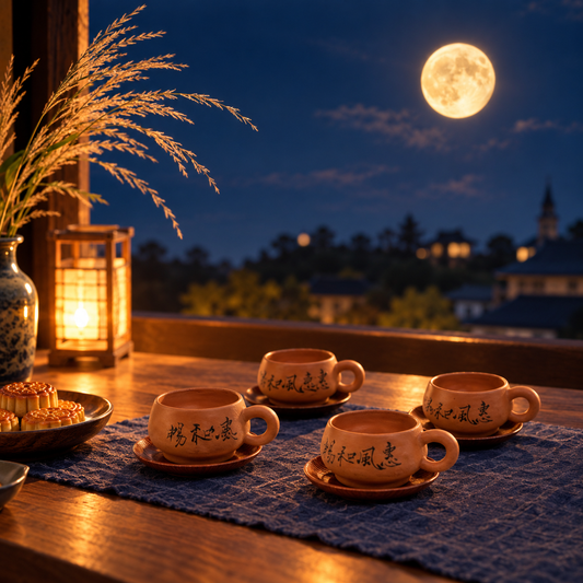 月を眺めながら、秋の夜長を