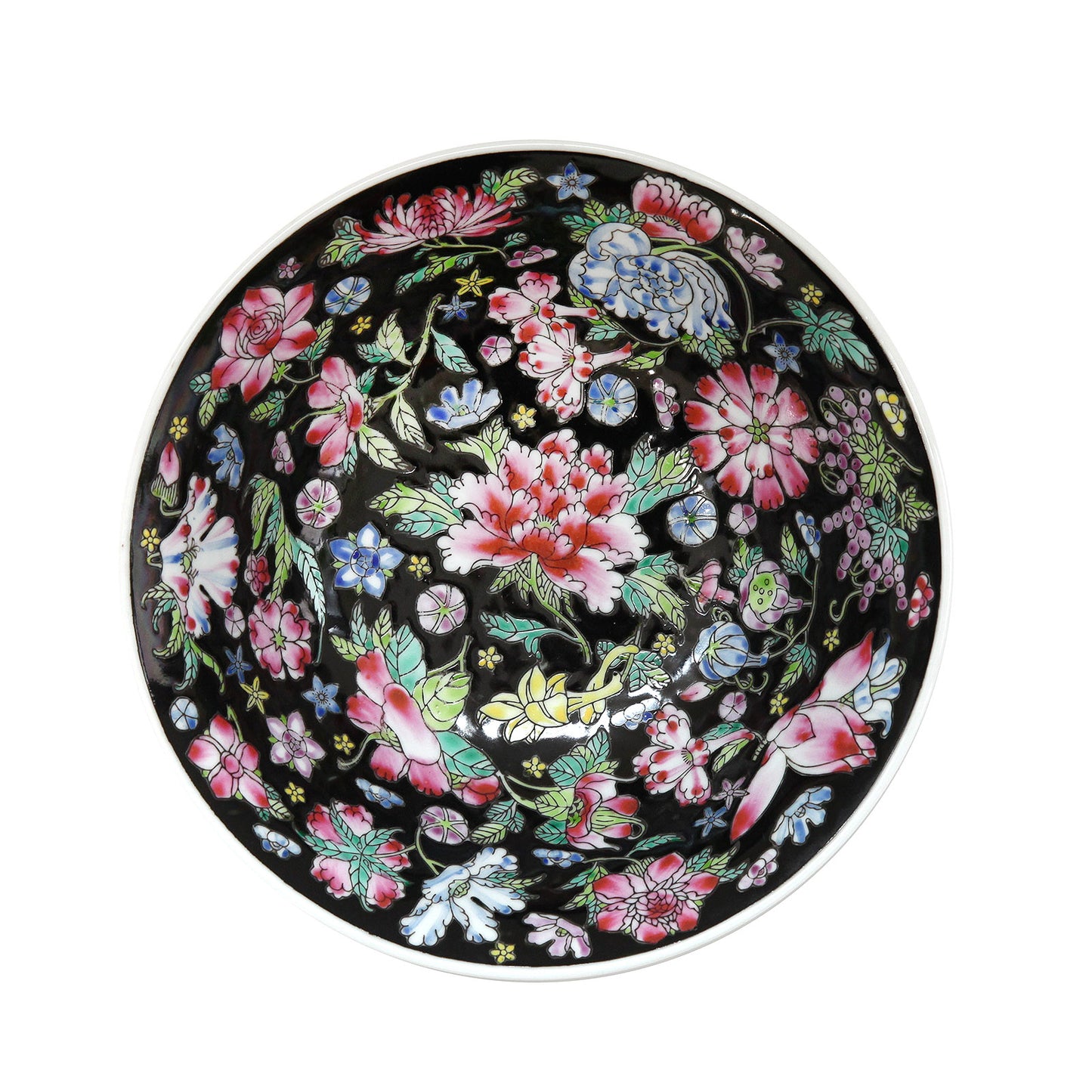 茶碗・牡丹や菊の花柄