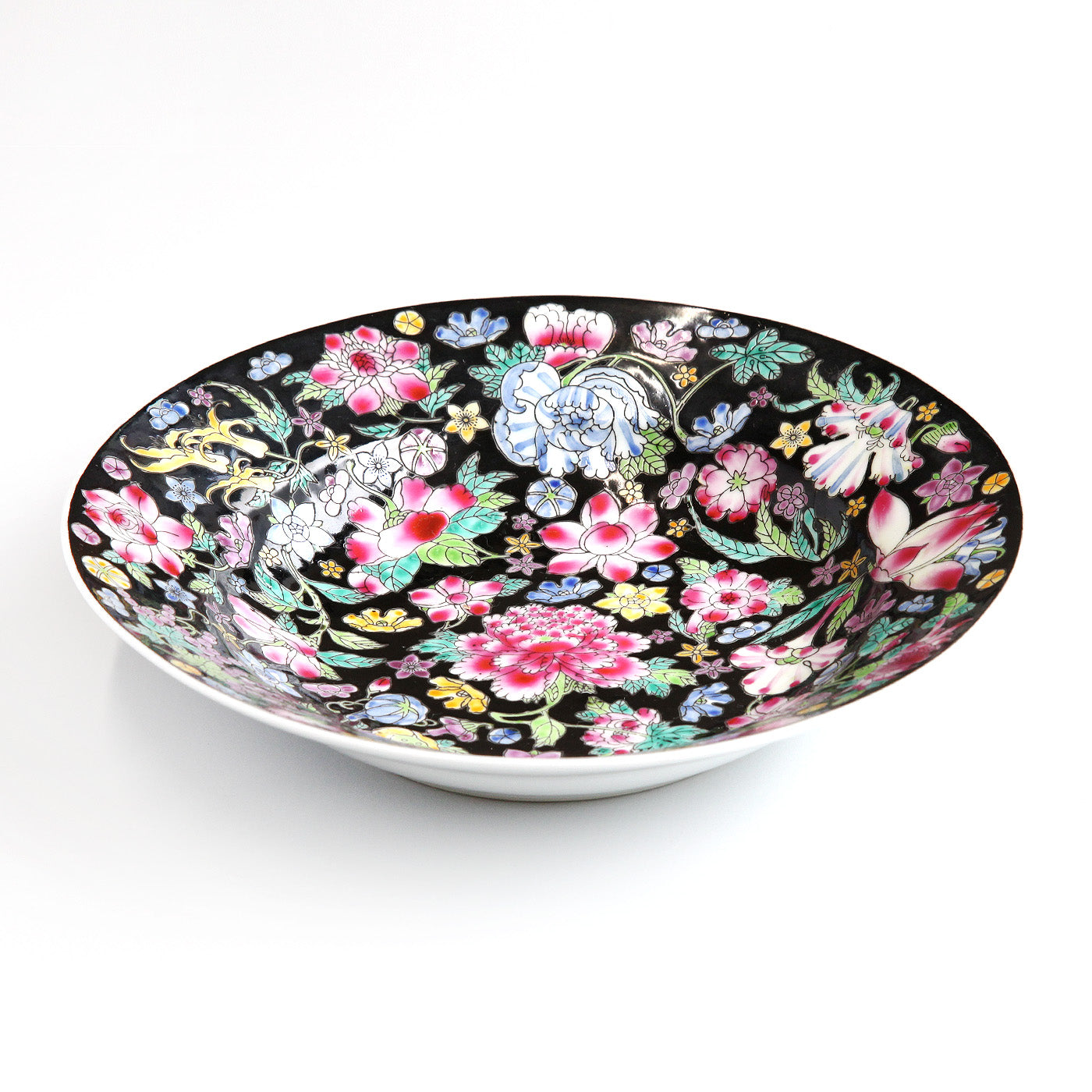 絵皿・牡丹、菊、バラ