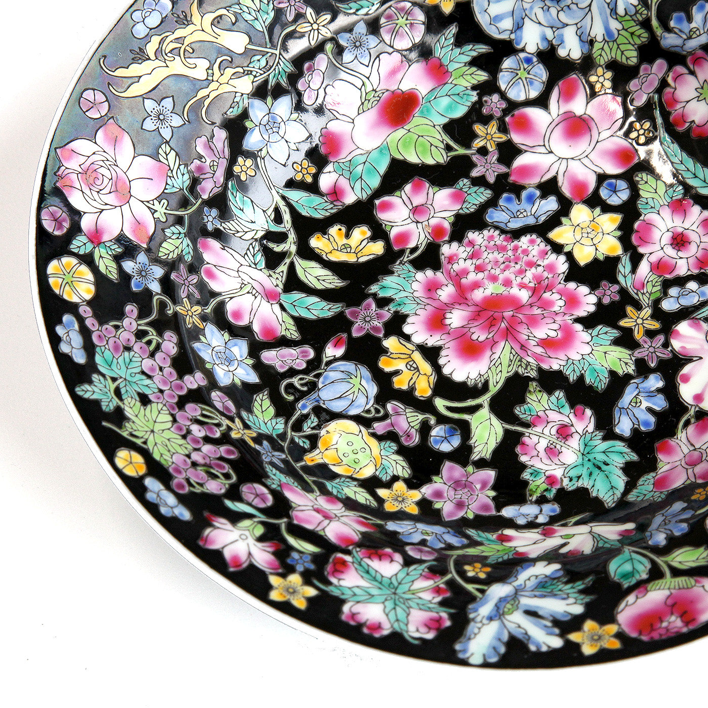 絵皿・牡丹、菊、バラ