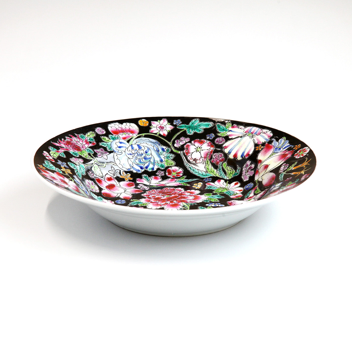 絵皿・牡丹や菊、バラ（深皿）