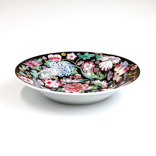 絵皿・牡丹や菊、バラ（深皿）
