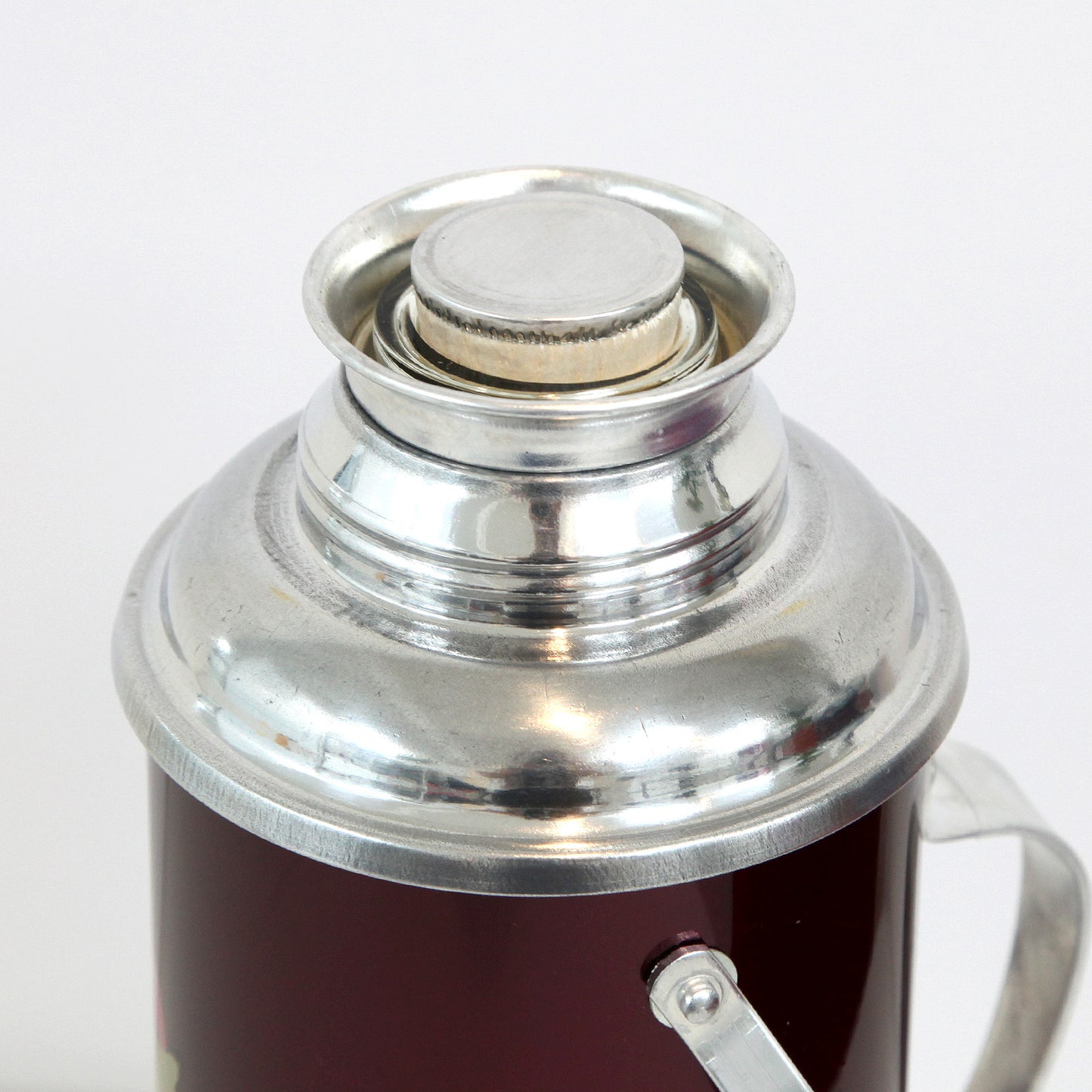 鉄製の水筒（ワインレッド・花）