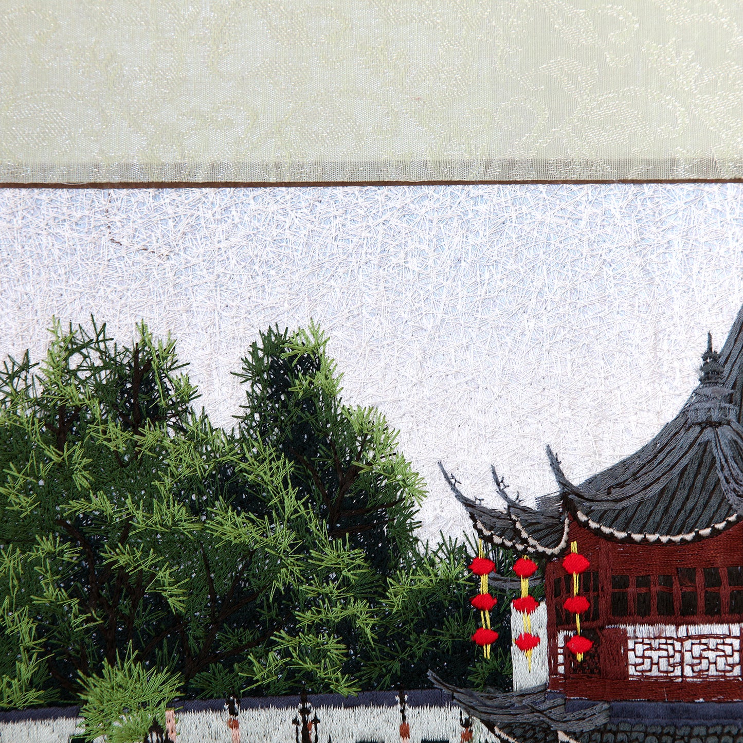 中国刺繍絵（布製）