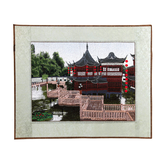 中国刺繍絵（布製）