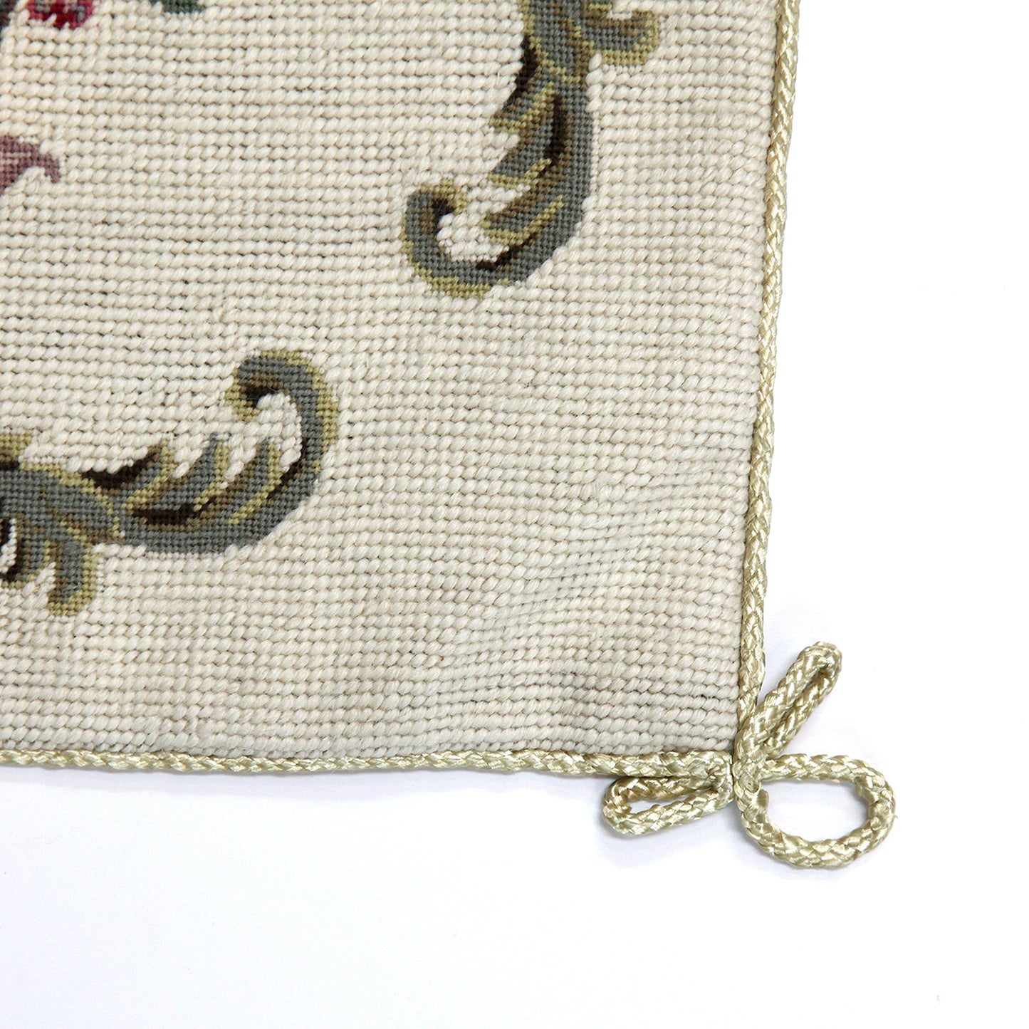 刺繍クッションカバー｜バラ＆デイジー