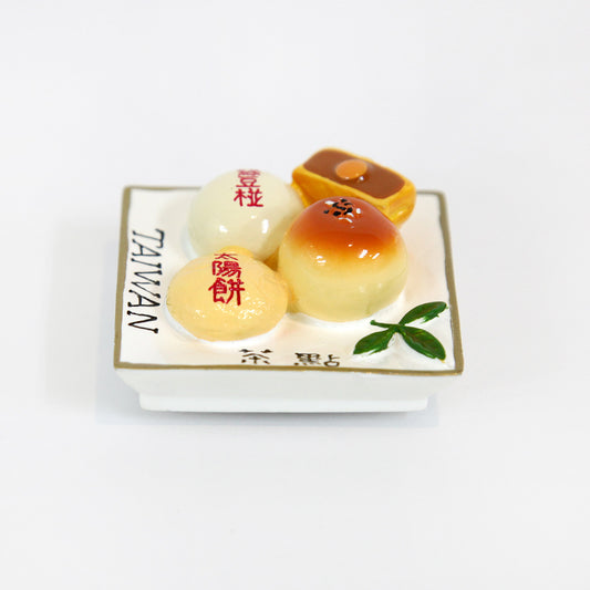 レトロなミニチュアマグネット｜月餅・お菓子