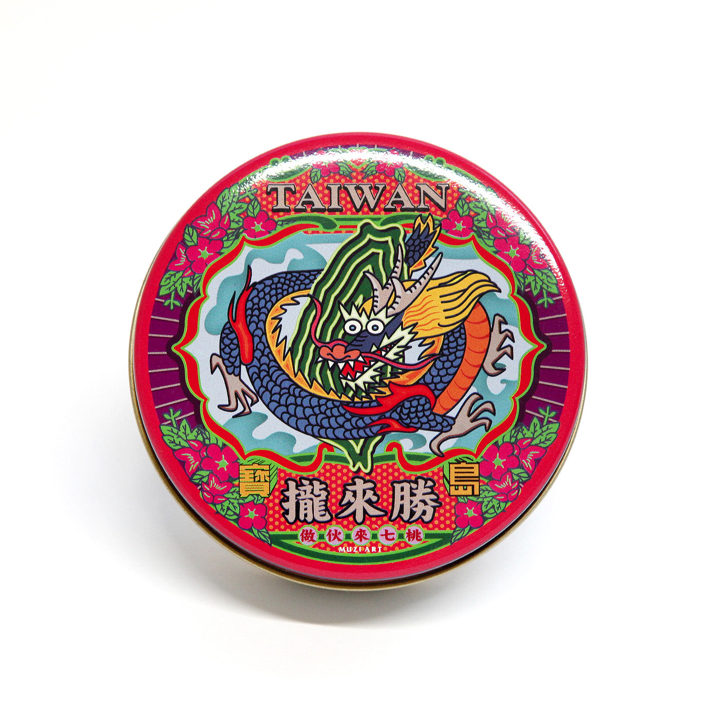 レトロな缶｜龍