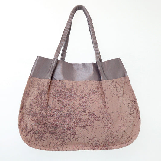 【チャイトロオリジナル】布バッグ｜ピンク＆シルバー