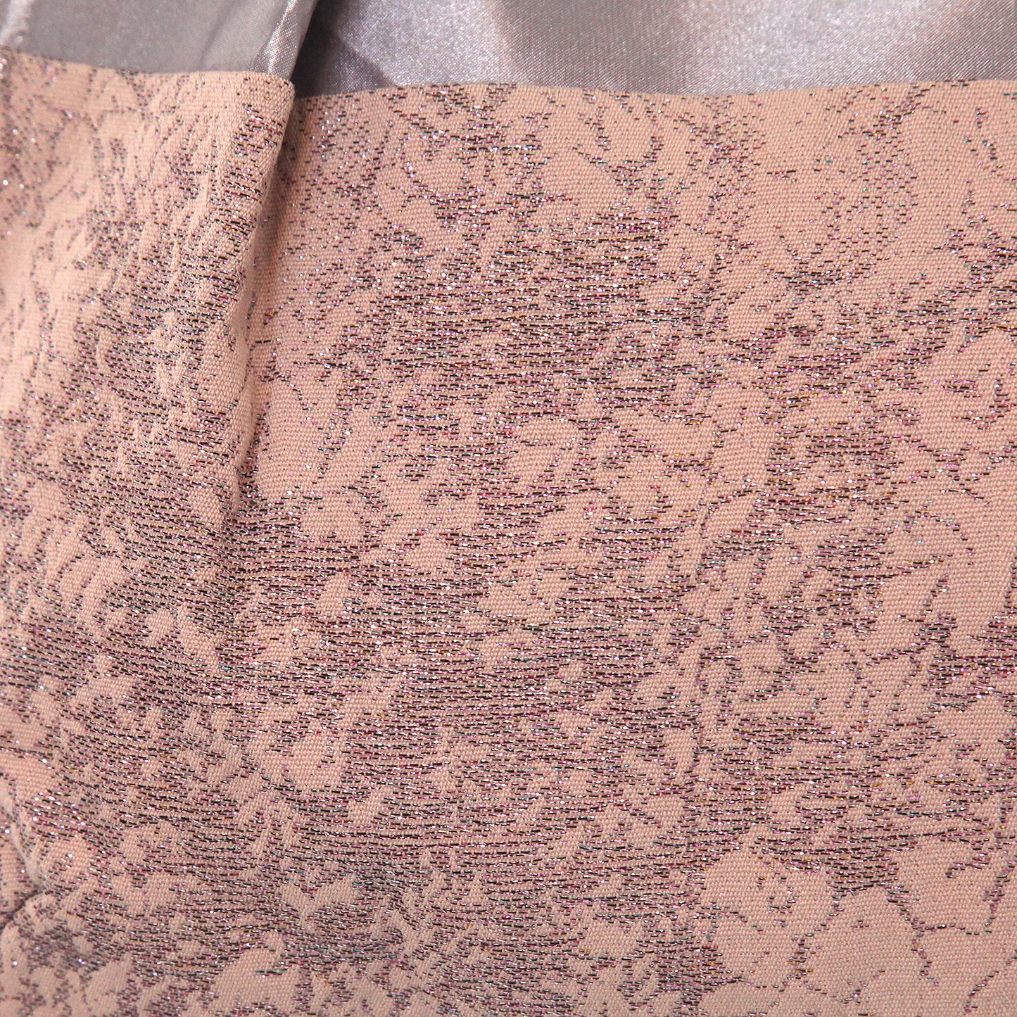 【チャイトロオリジナル】布バッグ｜ピンク＆シルバー