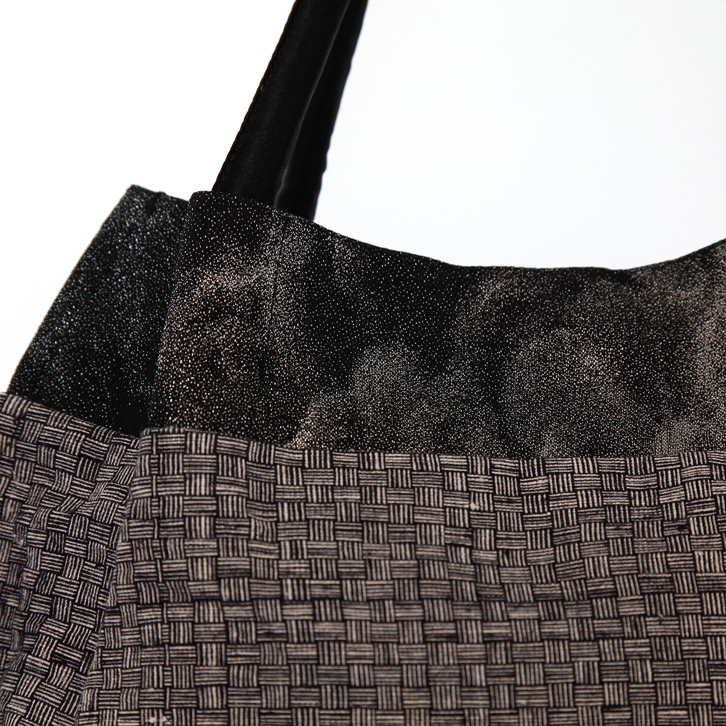 【チャイトロオリジナル】布バッグ｜ブラック＆シルバー